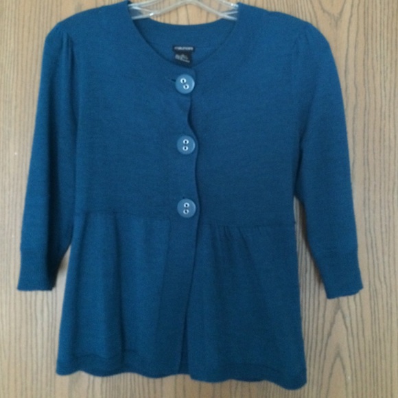Teal Maurice's cardigan