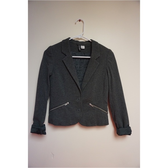 Zipper pocket blazer