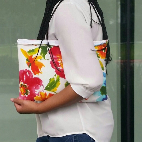 ISO..Large Floral Clutch