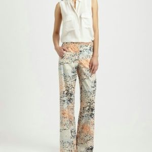 BCBG Max Azria Floral Wide Leg Trouser