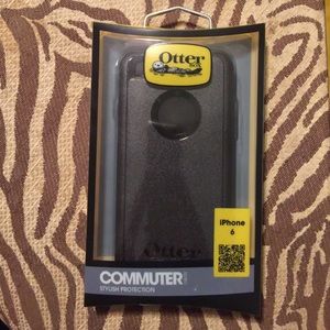 iPhone 6 black otter box commuter case