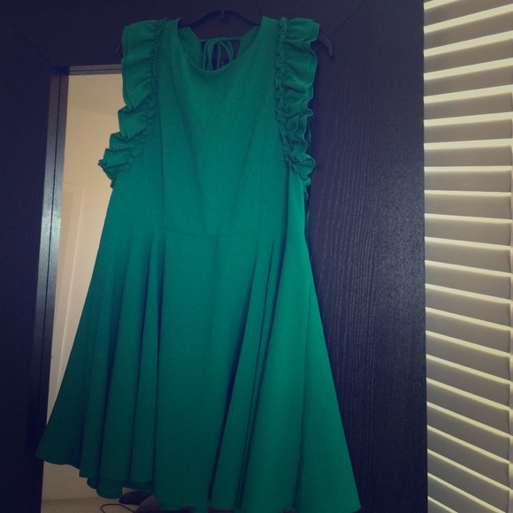 ASOS Ruffled Sleeve Skater Dress