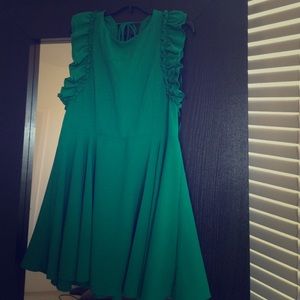 ASOS Ruffled Sleeve Skater Dress