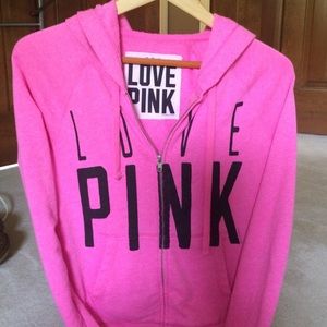 XS PINK hooded sweatshirt