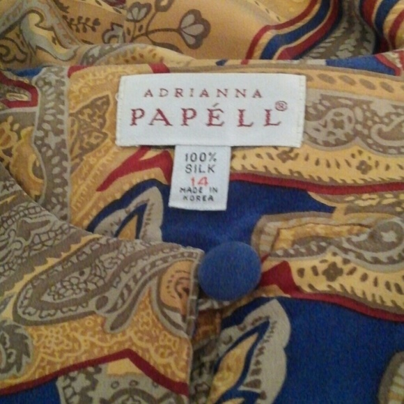 Paisely slik blouse - Picture 4 of 4