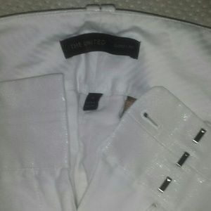 The Limited White Metallic Shimmer Trouser