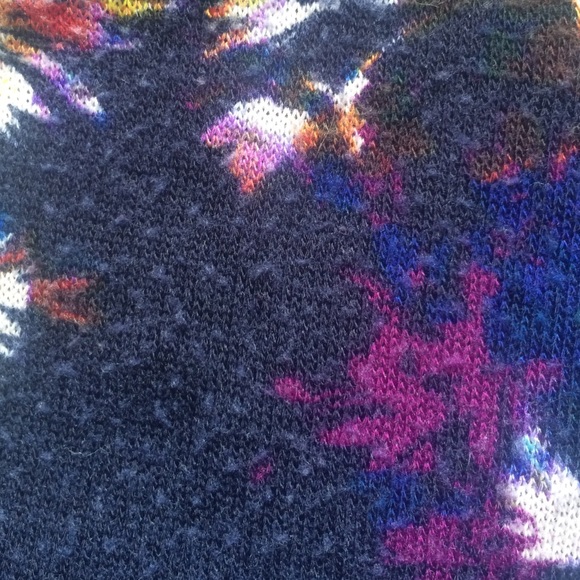 TRADED Navy Floral Print Skater Skirt - Picture 4 of 4