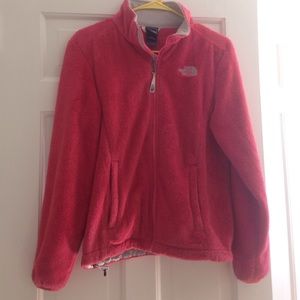 Used Women's Coral North Face Jacket