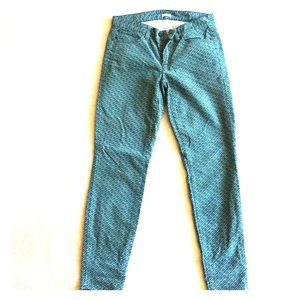 J. Crew printed corduroy pants womens size 28/6