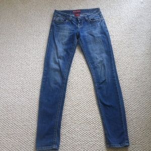 Red Rivet straight leg jeans