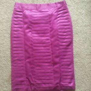Fucshia High-waisted Pencil Skirt