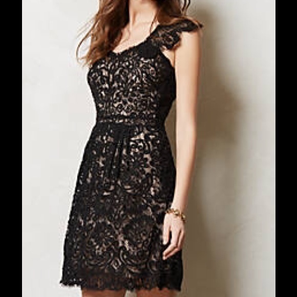 Anthropologie Dresses & Skirts - Anthropologie black lace dress