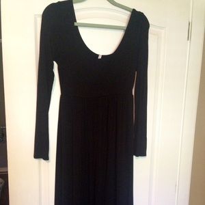 Black Maternity Maxi Dress - RESERVED