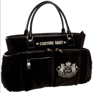 Authentic velour juicy couture diaper bag!