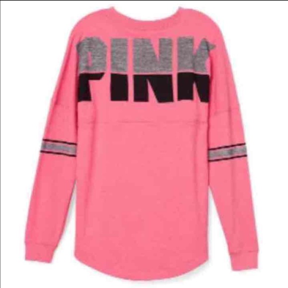 PINK Victoria's Secret Tops - Brand New VS Pink Varsity Crew Size Small