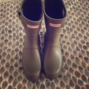 Hunter rain short boots(green)