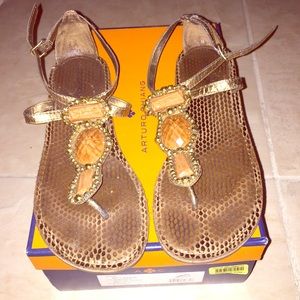 Bronze size 7.5 sandals