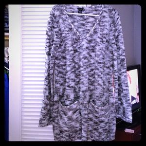 Black and white sweater