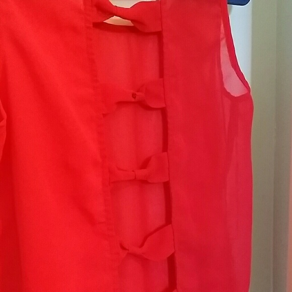 Sheer coral top
