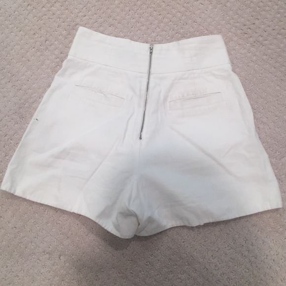 High waisted white French connection shorts - Picture 3 of 4