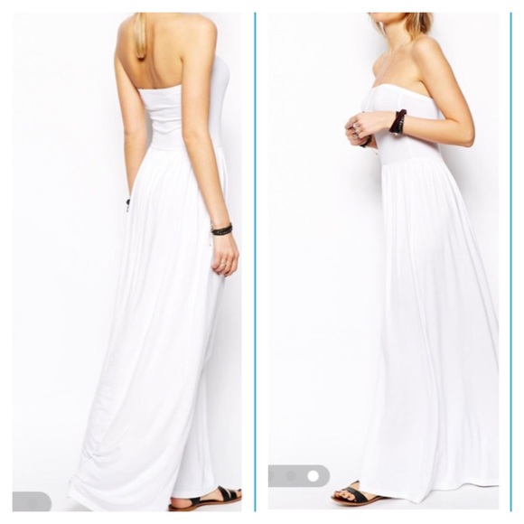 ASOS Dresses & Skirts - White Bandeau style Maxi Dress perfect for Summer