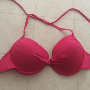 hot pink Victoria secret bathing suit top