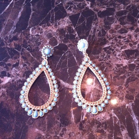 Turquoise Tear Drop Dangles