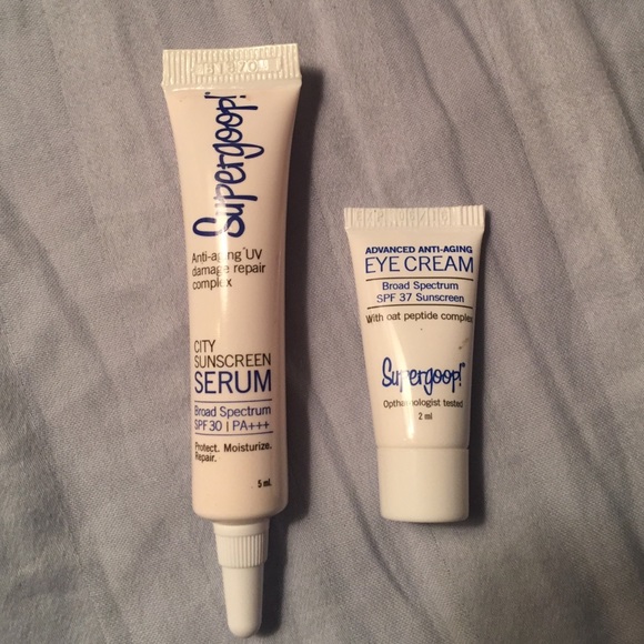 NEW! SUPERGOOP CITY SUNSCREEN SERUM + EYE CREAM⭐️