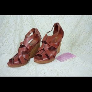 Cole Haan leather summer wedges