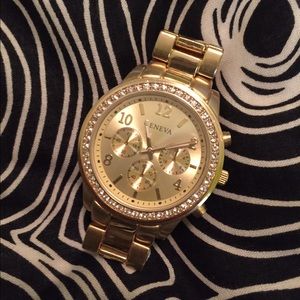 Geneva Gold Link Watch