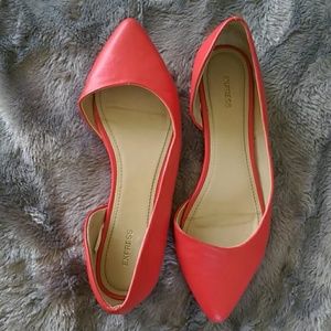 Express red flats