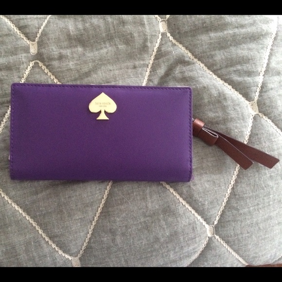 Kate spade purple Stacy wallet