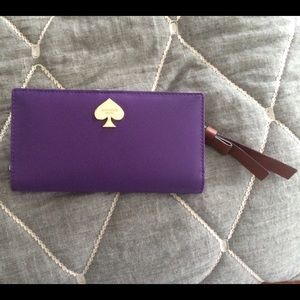 Kate spade purple Stacy wallet