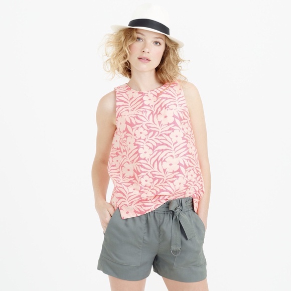 J. Crew SEAMED SHELL in Plumeria Jacquard Sz 4 NWT - Picture 2 of 4