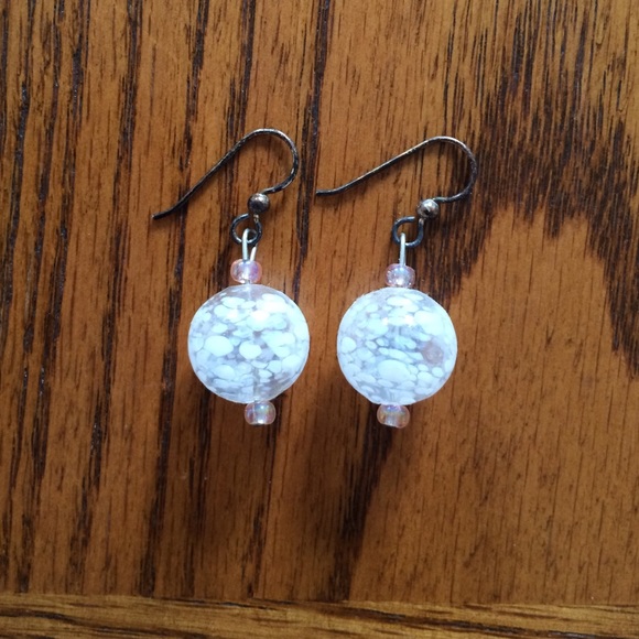 Handmade glass earrings