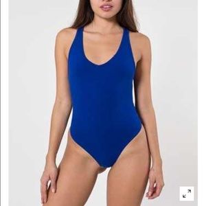 American apparel tank thong body suite
