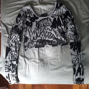 Long sleeve crop top