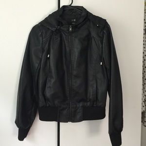 Faux leather jacket