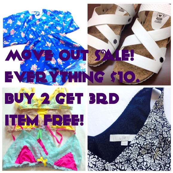 Move out Sale! Almost everything $10.