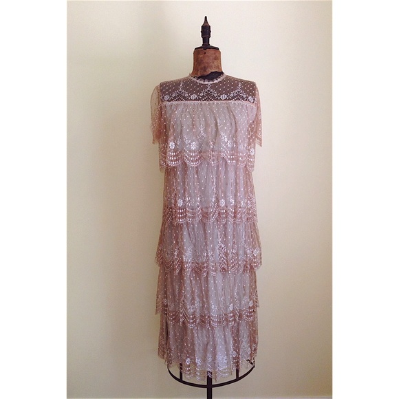 ♥️SOLD Vintage jeweled party dress - Picture 3 of 4