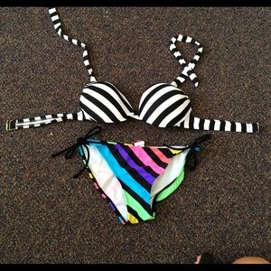 Striped bikini!