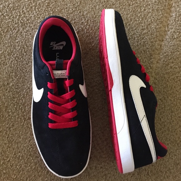 Red, Black, and White Nikes
