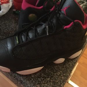 Black and pink 13's