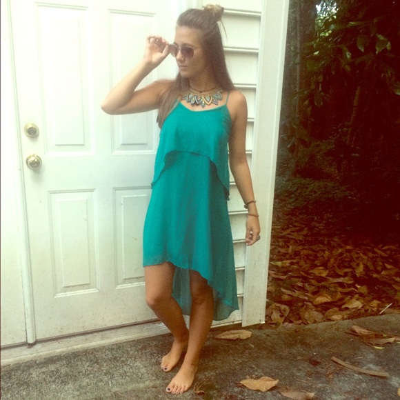 Unique high low summer dress