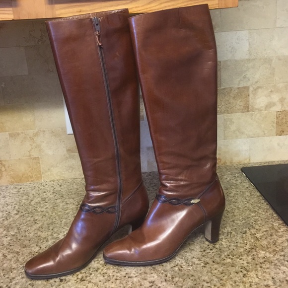 Salvatore Ferragamo Brown Leather Boots