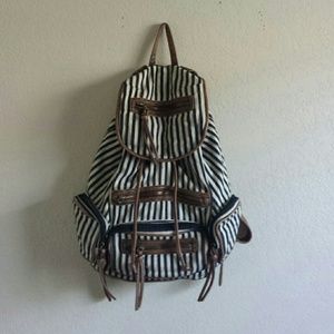 Striped Backpack