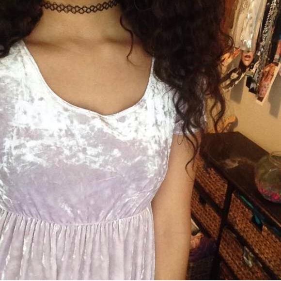 velvet lavender dress (american apperal)