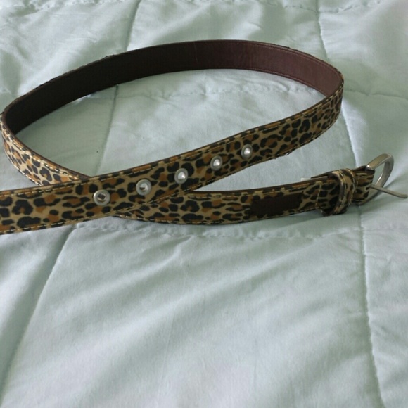 Cheetah print belt