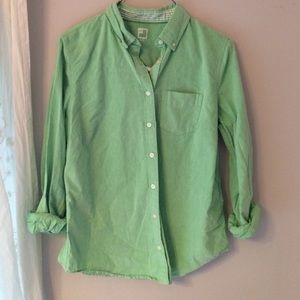 green button up