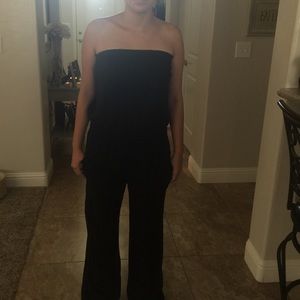 Black linen jumpsuit